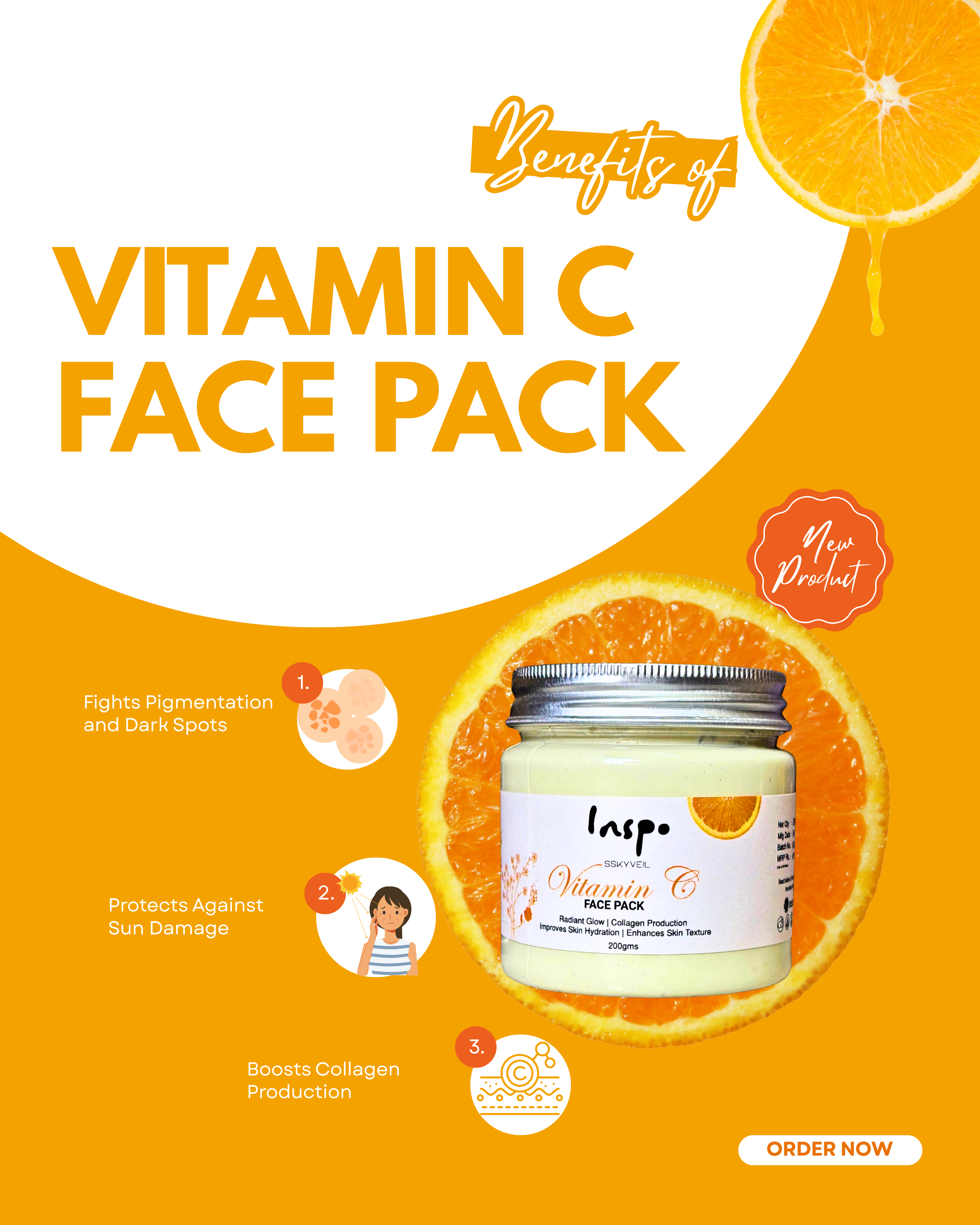 Vitamin C face pack